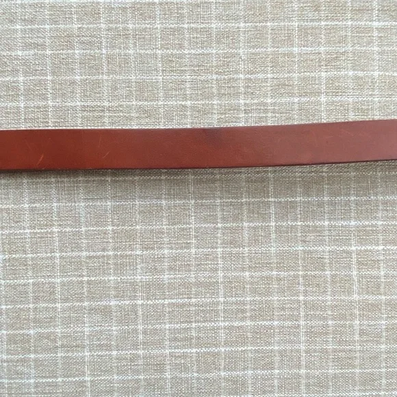 Calvin Klein Brown Leather Belt with Brass Buckle - Picture 9 of 11